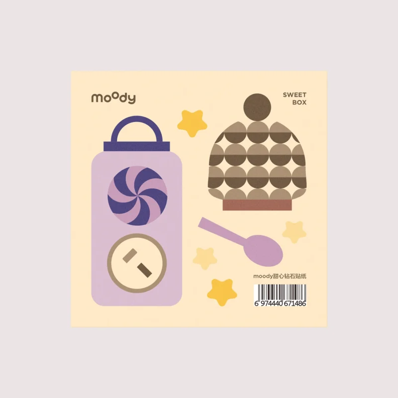 moody Diamond Stickers